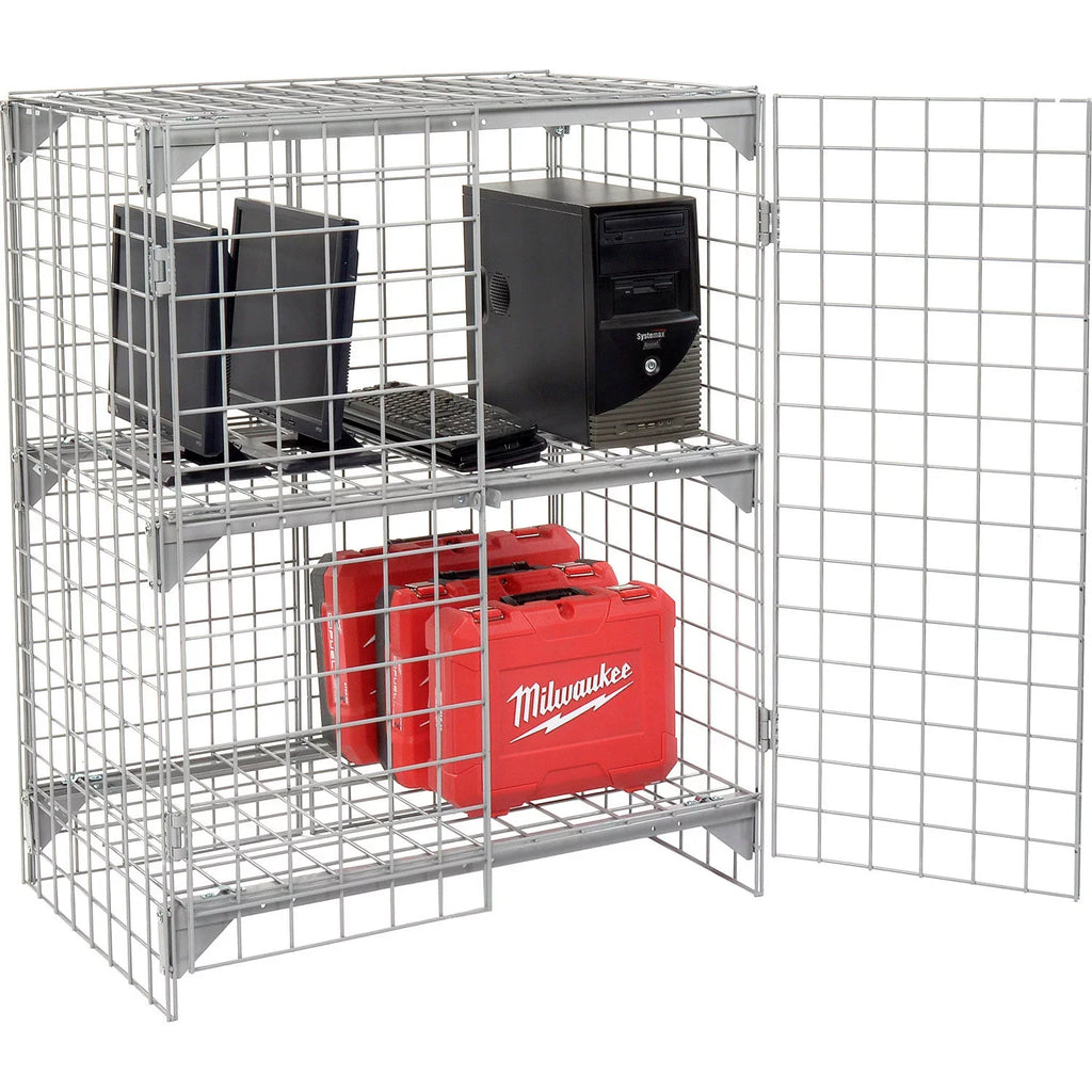 Global 184083 36 x 24 x 36 in. Wire Mesh Sizeecurity Cage - Ventilated Locker