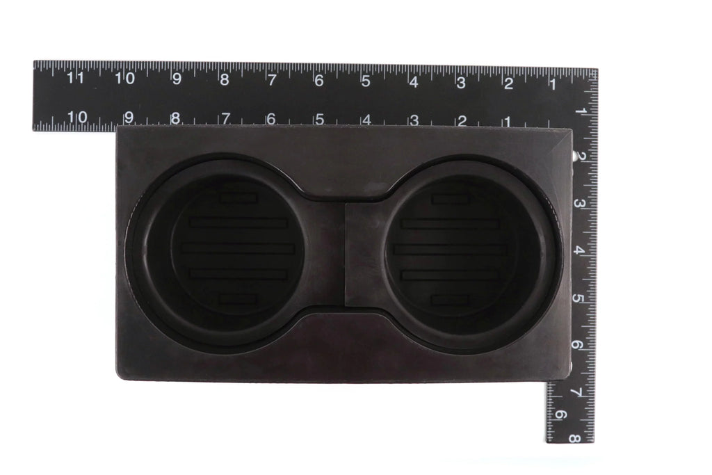 Red Hound Auto Cup Holder Insert Holds 2 Cups Compatible with Ford Sizeuper Duty F-250/F-350/F-450/F-550 2011-2016 fits Front Center Floor Mounted Console (flow through style only) Black Beverage Holder