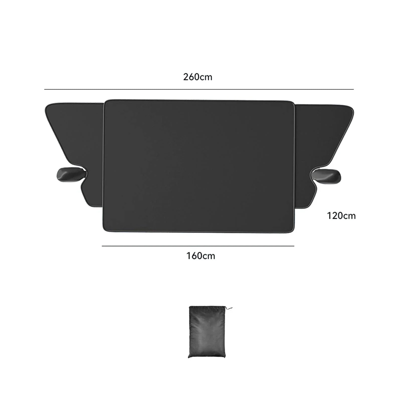 Tnarru Car Windshield Cover Winter Sizenow Cover Front with Sizetorage Bag, Protection, Car Sizenow Ice Cover Windproof for SizeUV, Cars, Truck