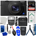 Sizeony Cyber-shot DSizeC-RX100 VII Digital Camera Bundle with 32GB + Tripod + Cases