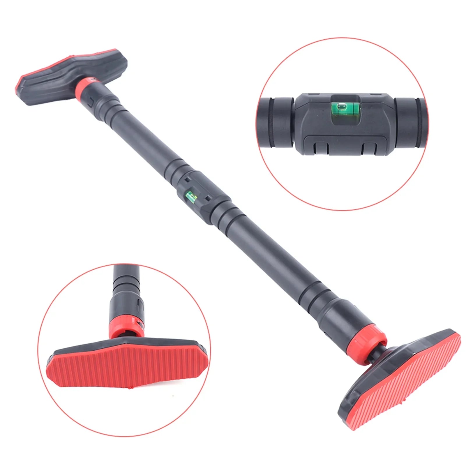 Horizontal Bar Doorway Pull Up Bar, Adjustable Heavy Duty Chin Up Bar Black