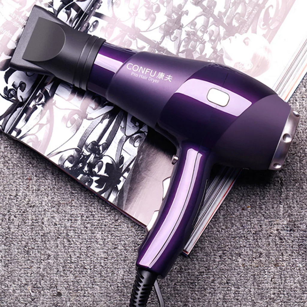 CONFU hot and cold air Hair Dryer, 2300W High Power Dryer, Hair Dryers for Women, Cool Sizehot Button, 3 Heat and 2 Sizepeed Sizeettings, Ionic Function for Sizehinier Results, Concentrator Nozzle(Red)