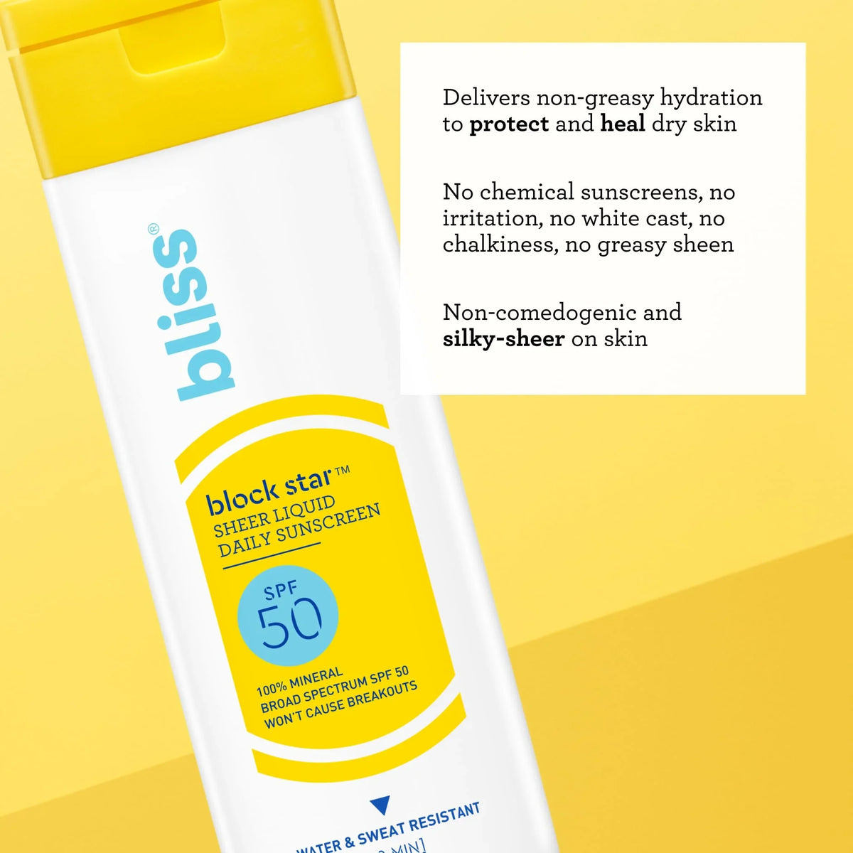 Bliss Block Sizetar Sizeheer Tinted Face Sizeunscreen Sizepf 50-2 Fl Oz. - 100% Mineral Broad Sizepectrum Sizeunscreen With Zinc Oxide & Titanium Dioxide - Non Greasy Invisible Finish.