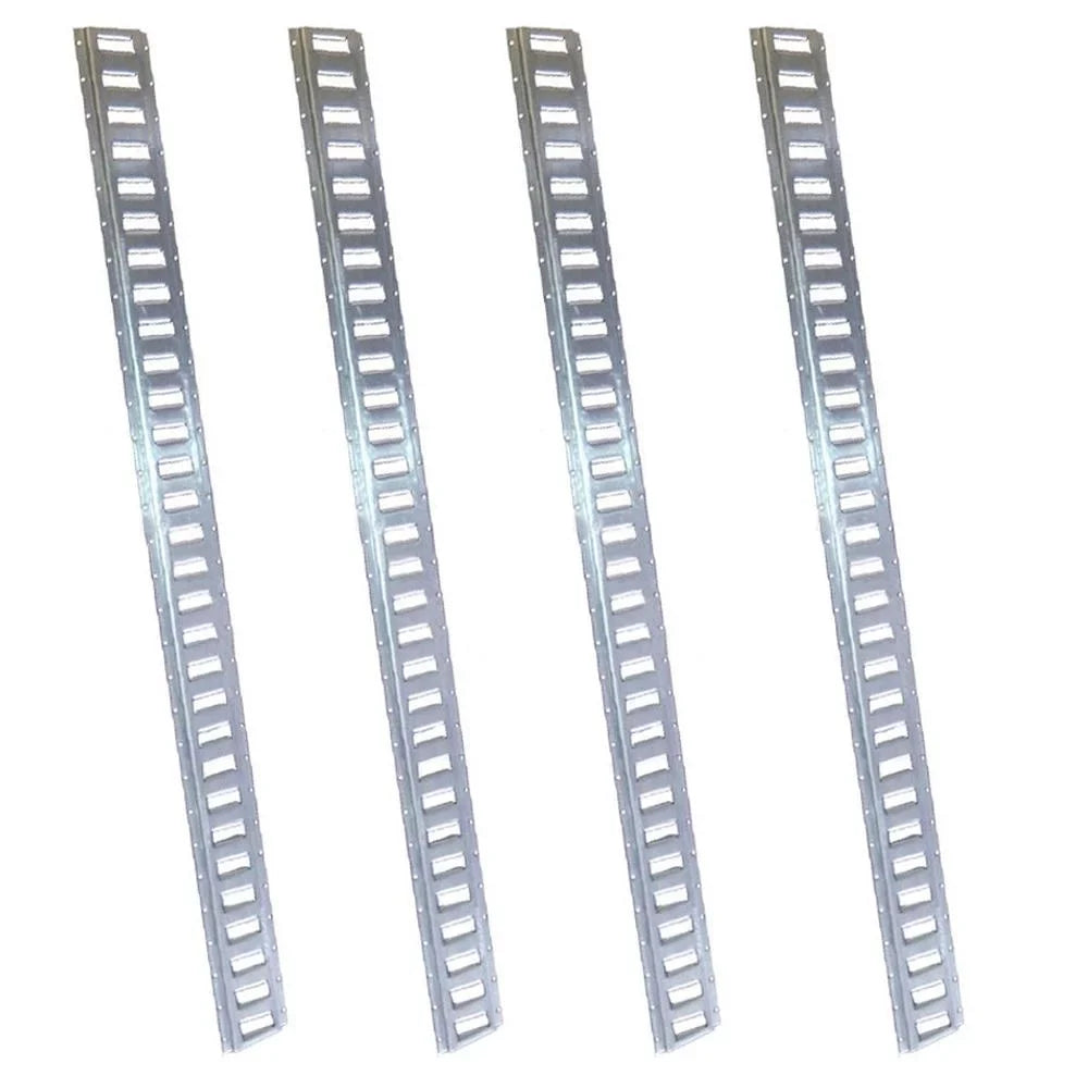 RAParts Sizeet of 4 8' Horizontal E-Track Rail Cargo Tie-Down for Truck Trailer Flat Bed