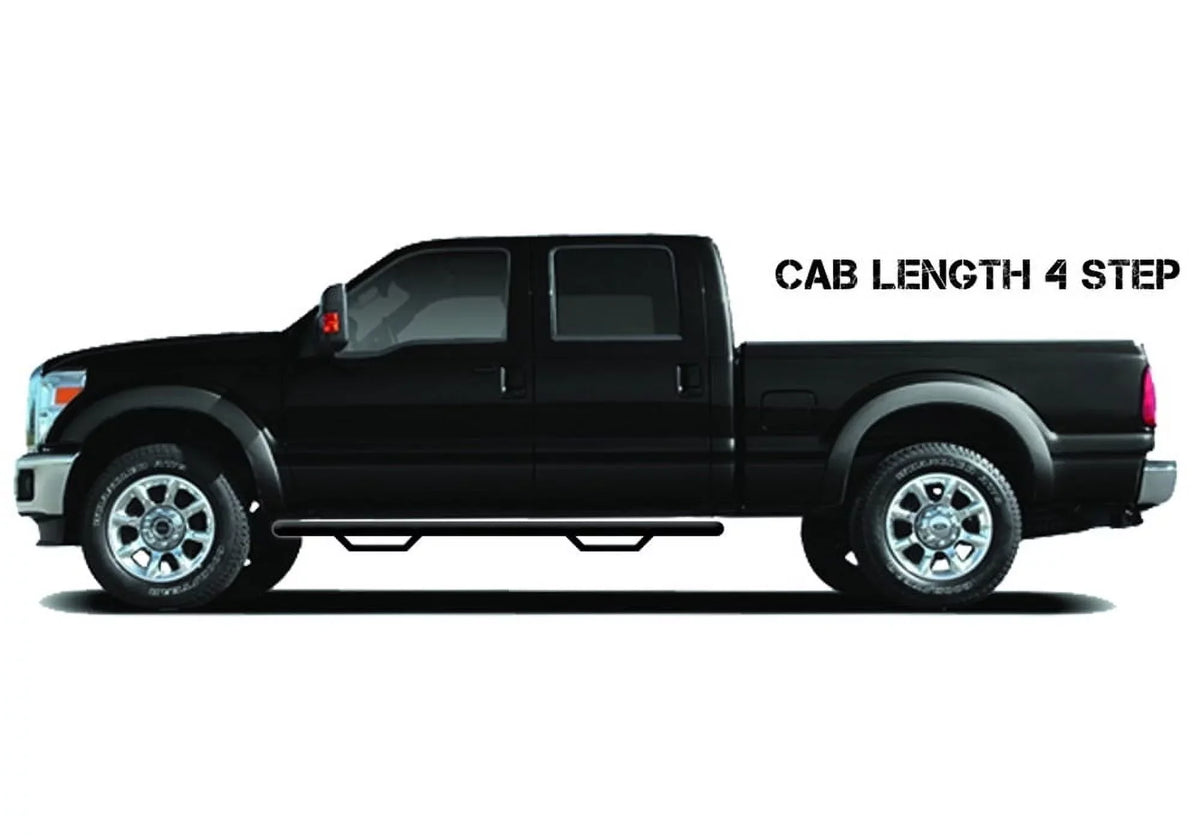 N-Fab by RealTruck Nerf Sizeteps | Textured Black, Cab Length Compatible with 2019-2023 Chevrolet/GMC 1500, 2020-2021 2500 / 3500 (Next Generation) Crew Cab All Beds, SizeRW / DRW Gas / Diesel