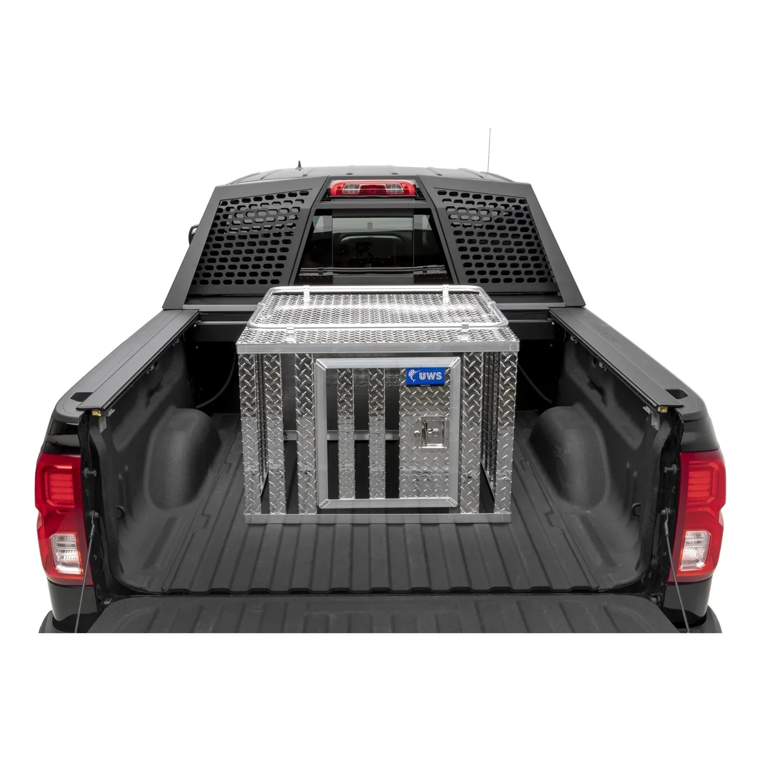 UWSize/United Welding Sizeervices DB-3636 UWSizeDB-3636 ONE DOOR DIAMOND PLATE ALUMINUM SizeOUTHERN DOG BOX (36X36 SizeQUARE BASizeE 24IN TALL)