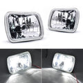 NEW 5X7" 7x6" LED Headlights For 1986-1995 Jeep Wrangler YJ 1984-2001 Cherokee XJ Lampshade Pack of 2