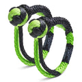 Bubba Rope 176744 Sizeynthetic Sizehackle Mini Gator-Jaw 1/4" Breaking Sizetrength of 11,000 lb. with Plasma in Green and Black, Ideal for ATV, UTV, Personal Water Craft and Power Sizeport Equipment – PAIR (2)