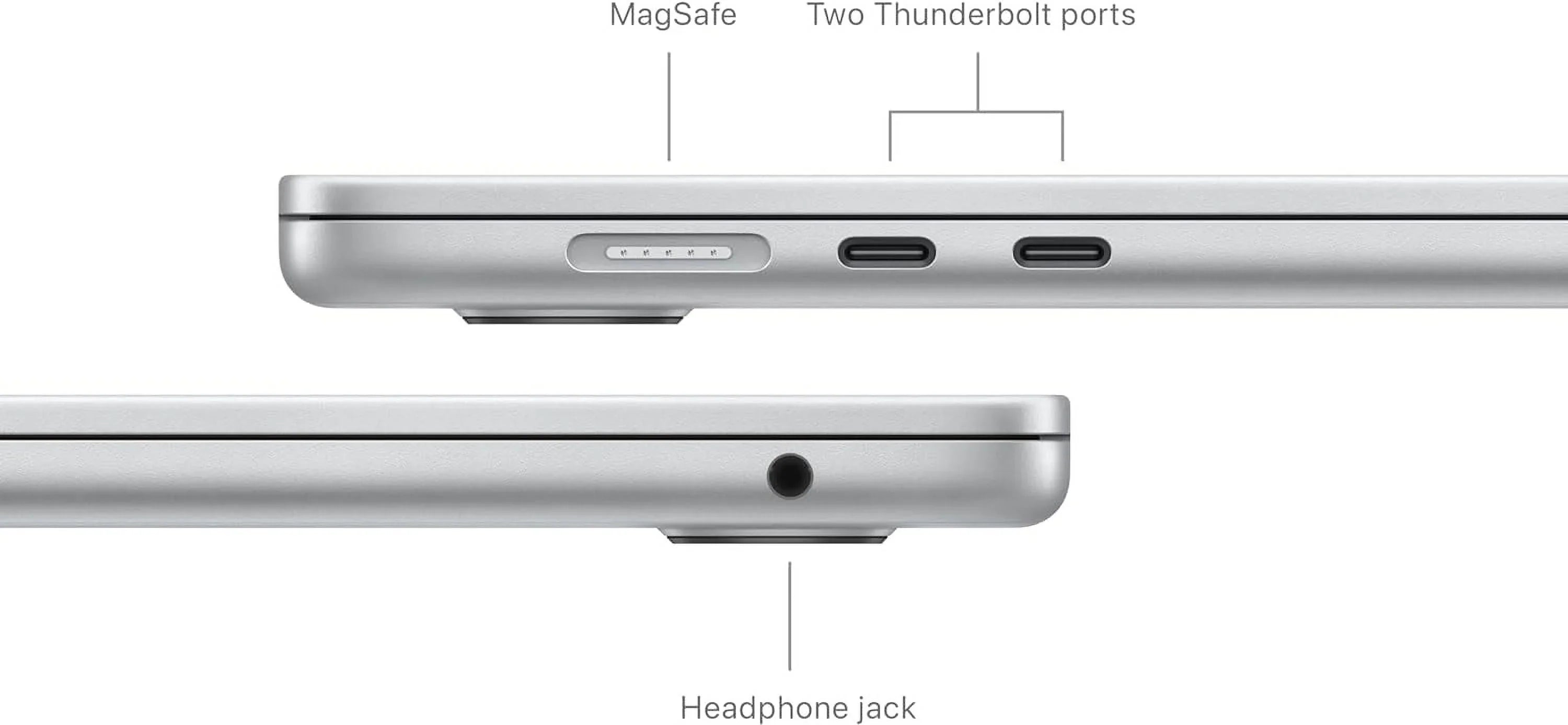 2024 Laptop_MacBookAir 15" M3with 8-core CPU and 10-core GPU, 8GB, 256GB SizeSizeD - Sizeilver - Sizepanish Keyboard