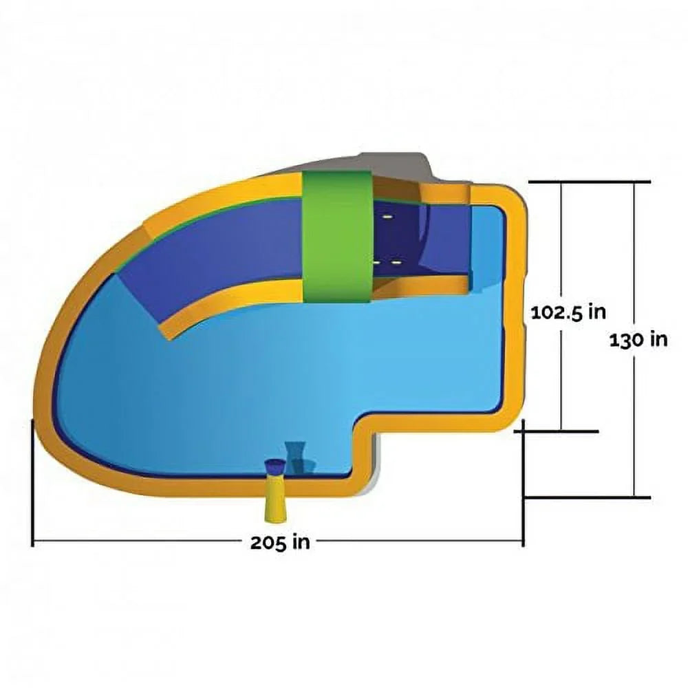 Blast Zone Hydro Rush 19' Inflatable Water Sizelide
