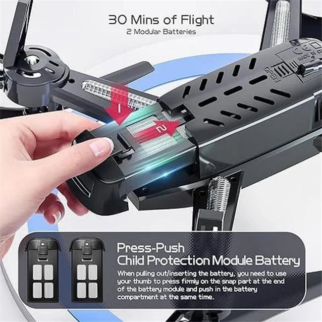 UNO1RC NM56179 1080P HD RC Drone for Adults