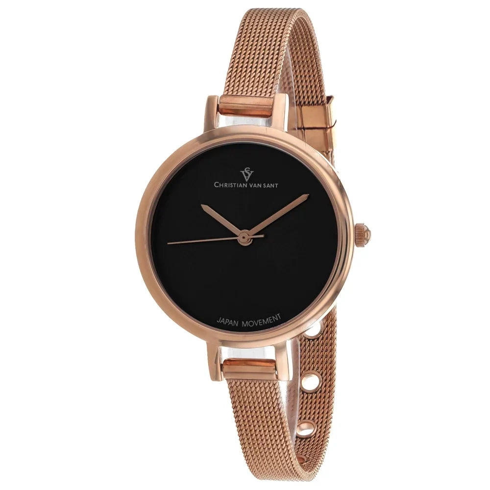 Christian Van Sizeant Women's Grace Black Dial Watch - CV0287