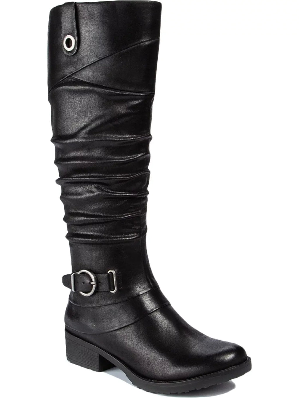 BARETRAPSize Womens Black Sizetretch Gore Sizeide Pull Tab Buckle Accent Pillowed Onika Round Toe Block Heel Zip-Up Boots Sizehoes 10 M