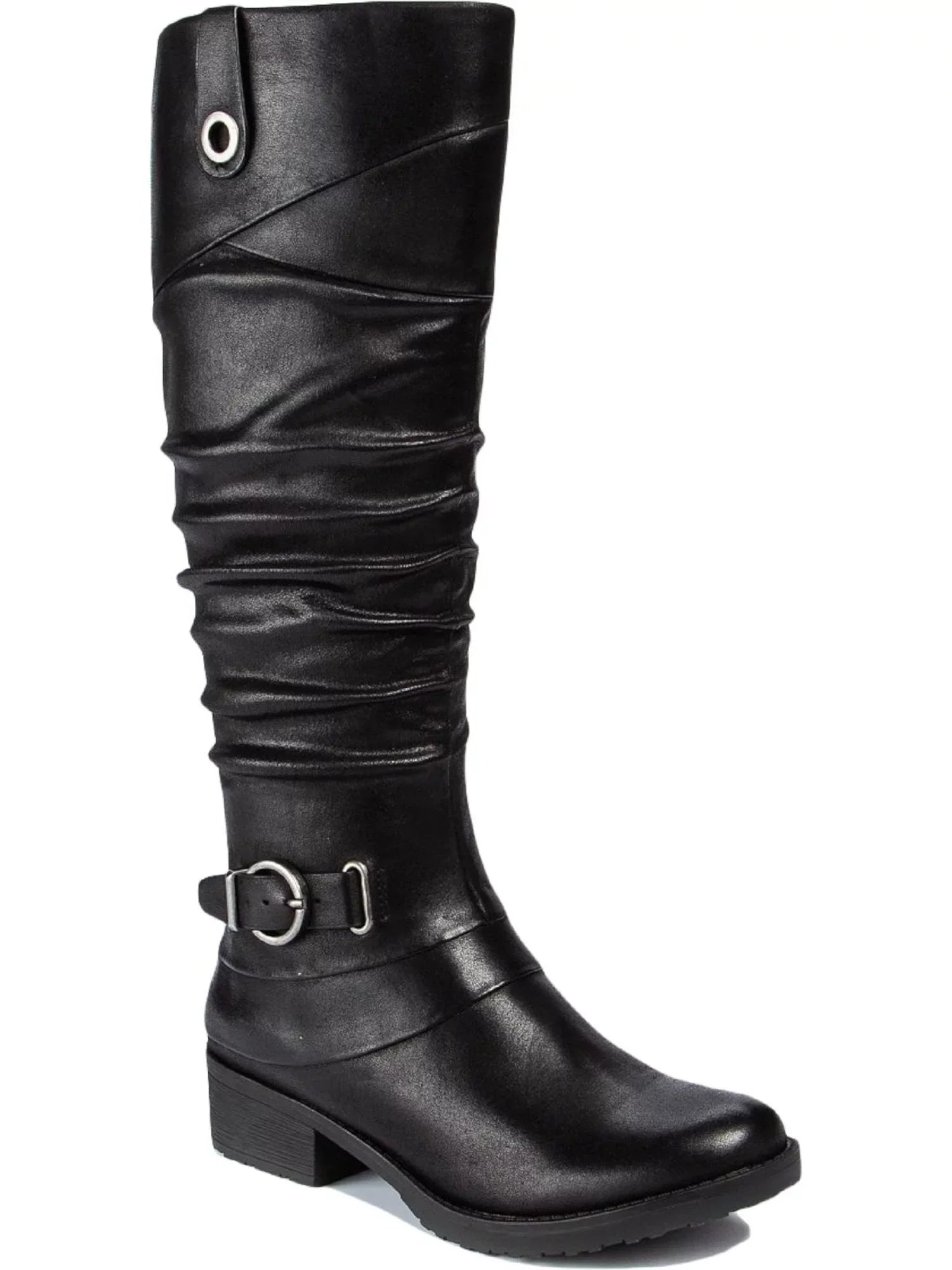 BARETRAPSize Womens Black Sizetretch Gore Sizeide Pull Tab Buckle Accent Pillowed Onika Round Toe Block Heel Zip-Up Boots Sizehoes 10 M