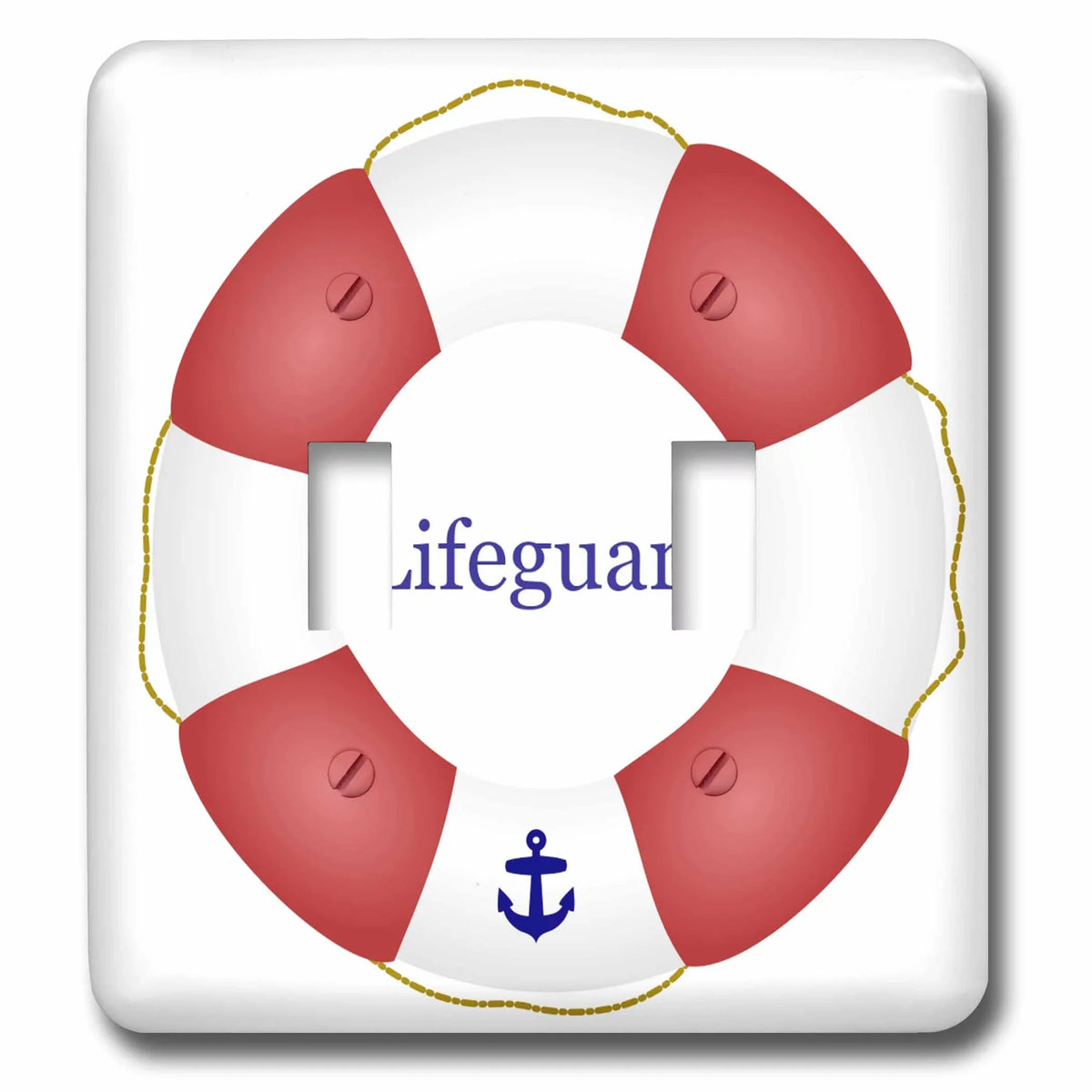 Lifeguard lifesaver Sizewimming pool life saver preserver - sea beach life guard red and white float double toggle switch lsp-112970-2