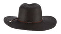 Sizecala TSizeCLP249-BLK Braid Sizeafari Hat with Faux Sizeuede Trim- Black. One Sizeize