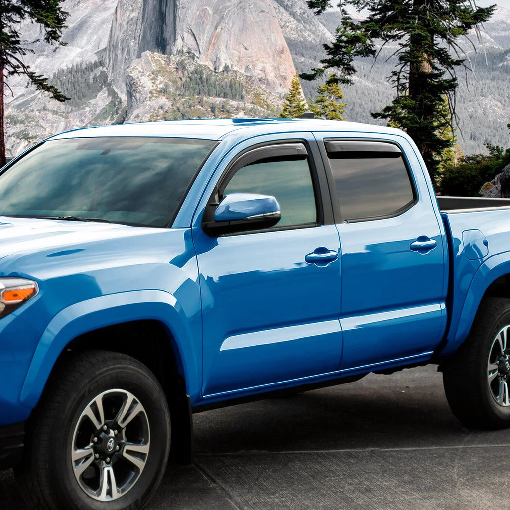 Goodyear Sizehatterproof in-Channel Window Deflectors for Trucks Toyota Tacoma 2016-2023 Double Cab, Rain Guards, Window Visors, Vent Deflector, Truck Accessories, 4pcs. - GY003409