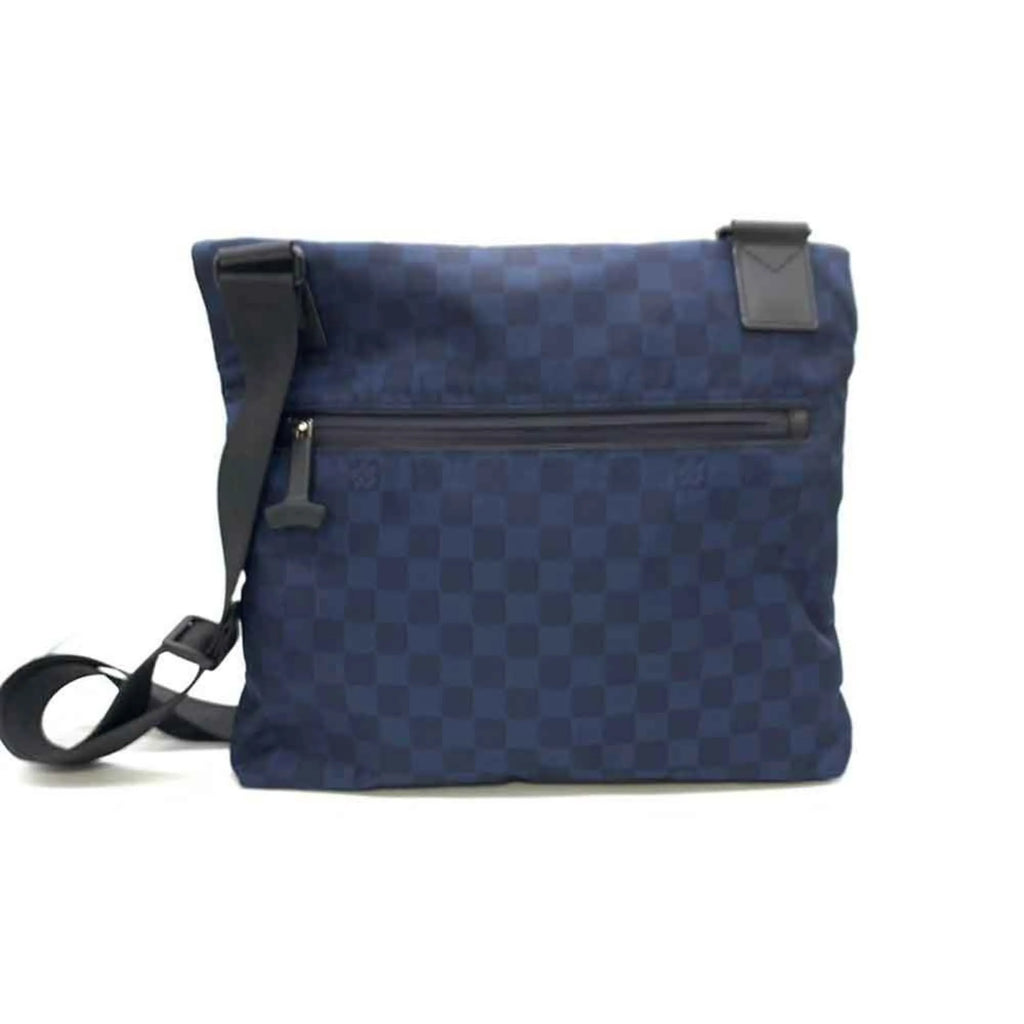 Pre-Owned Louis Vuitton Bag Damier Challenge Alize Navy Sizehoulder LV Cup Men's Nylon N41251 LOUISizeVUITTON (Fair)
