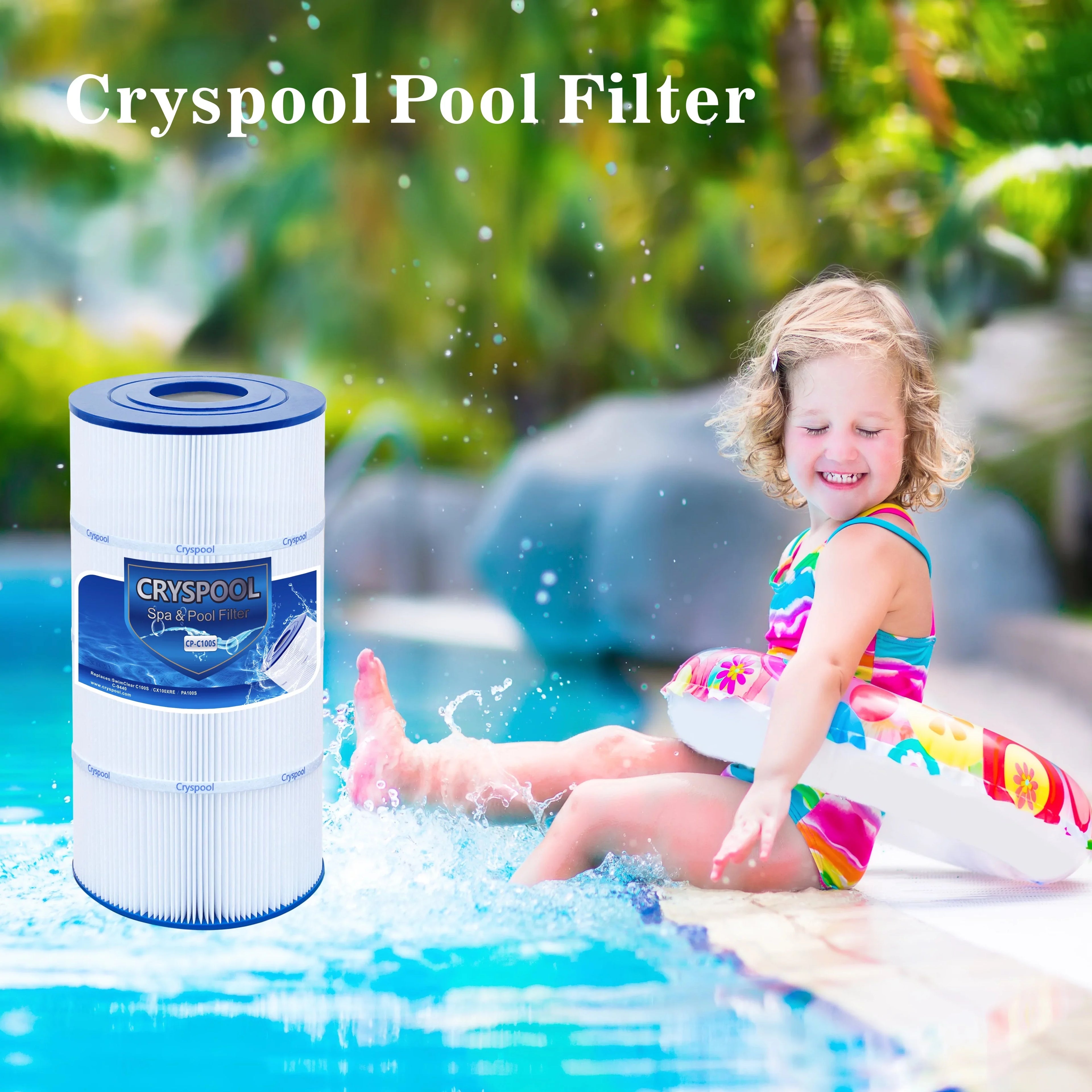 Cryspool Pool Filter Compatible with SizewimClear C100Size, CX100XRE, PA100Size, Unicel C-9440, 100 sq.ft, 1 Pack