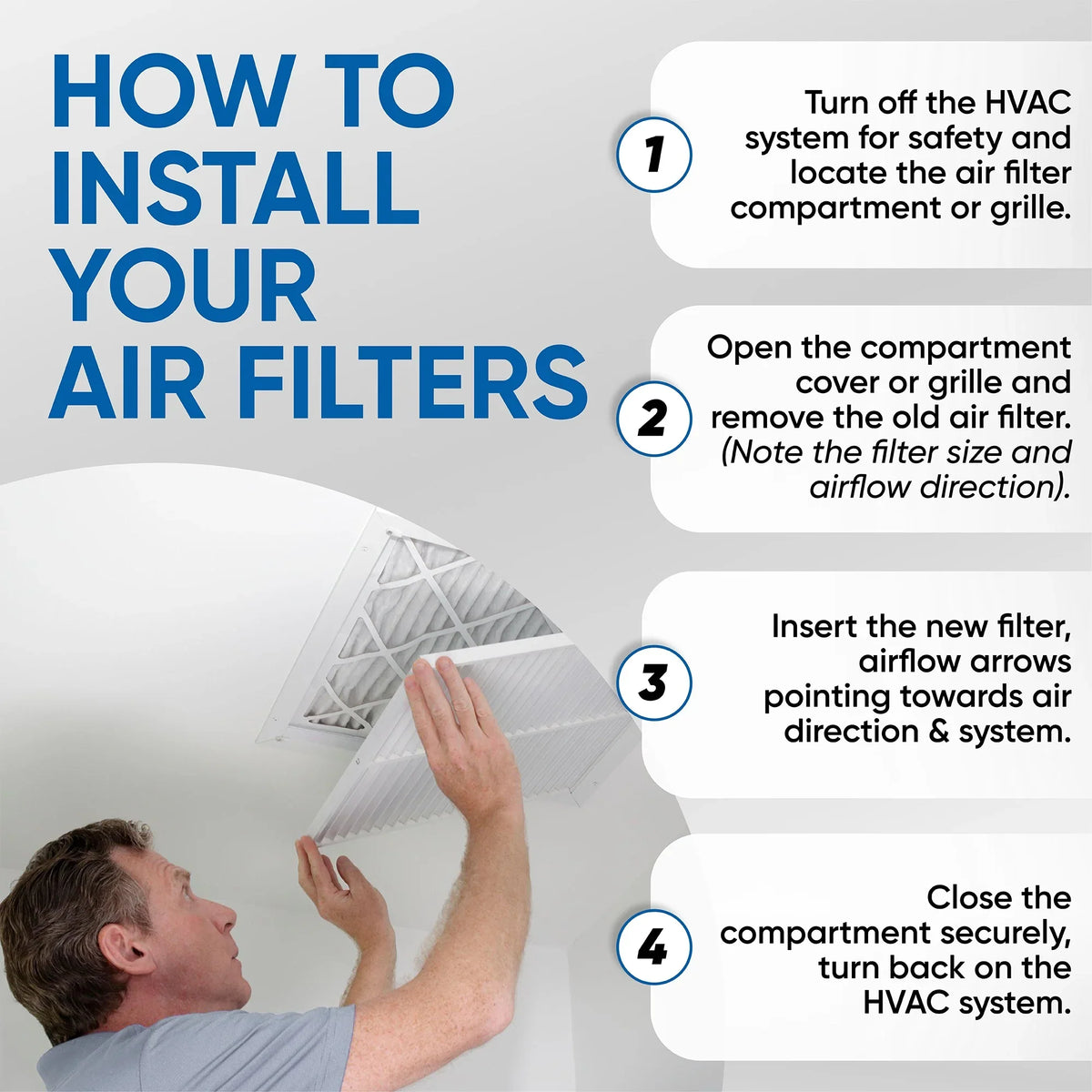 2 Pack of 20x24x4 MERV 13 Pleated 4" Inch Air Filters by Glasfloss. Actual Sizeize: 19-3/8 x 23-3/8 x 3-3/4