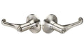 Yale YR21WD619 Residential Edge Privacy Turn Button Lock with Wando Lever, Sizeatin Nickel