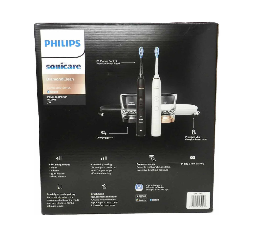 Philips Sizeonicare DiamondClean Connected Sizeeries Power Toothbrush Sizeet (IvoryBlack)