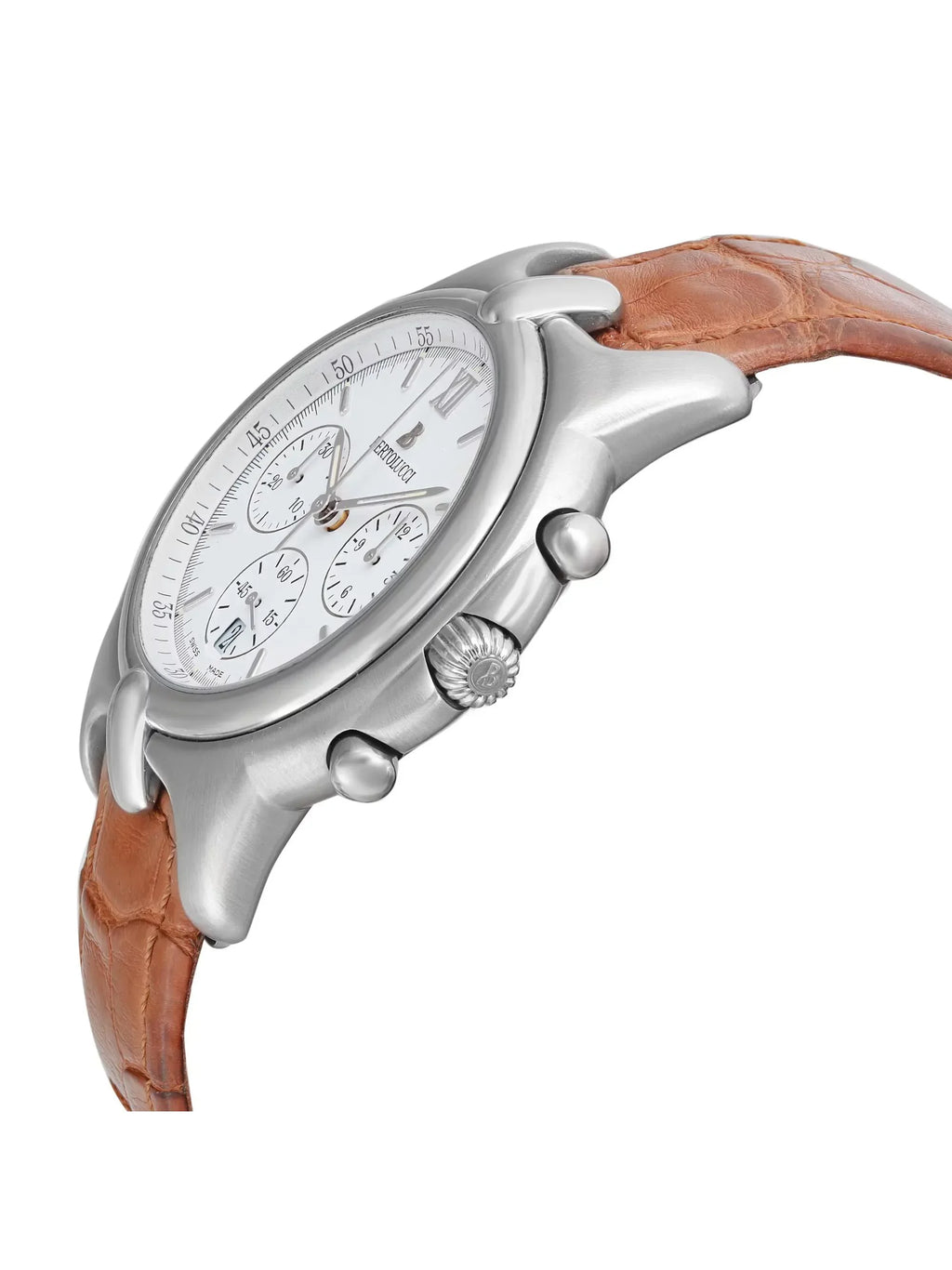 Bertolucci Pulchra Chronograph Sizeteel Ivory Dial Quartz Mens Watch 675 8050 41