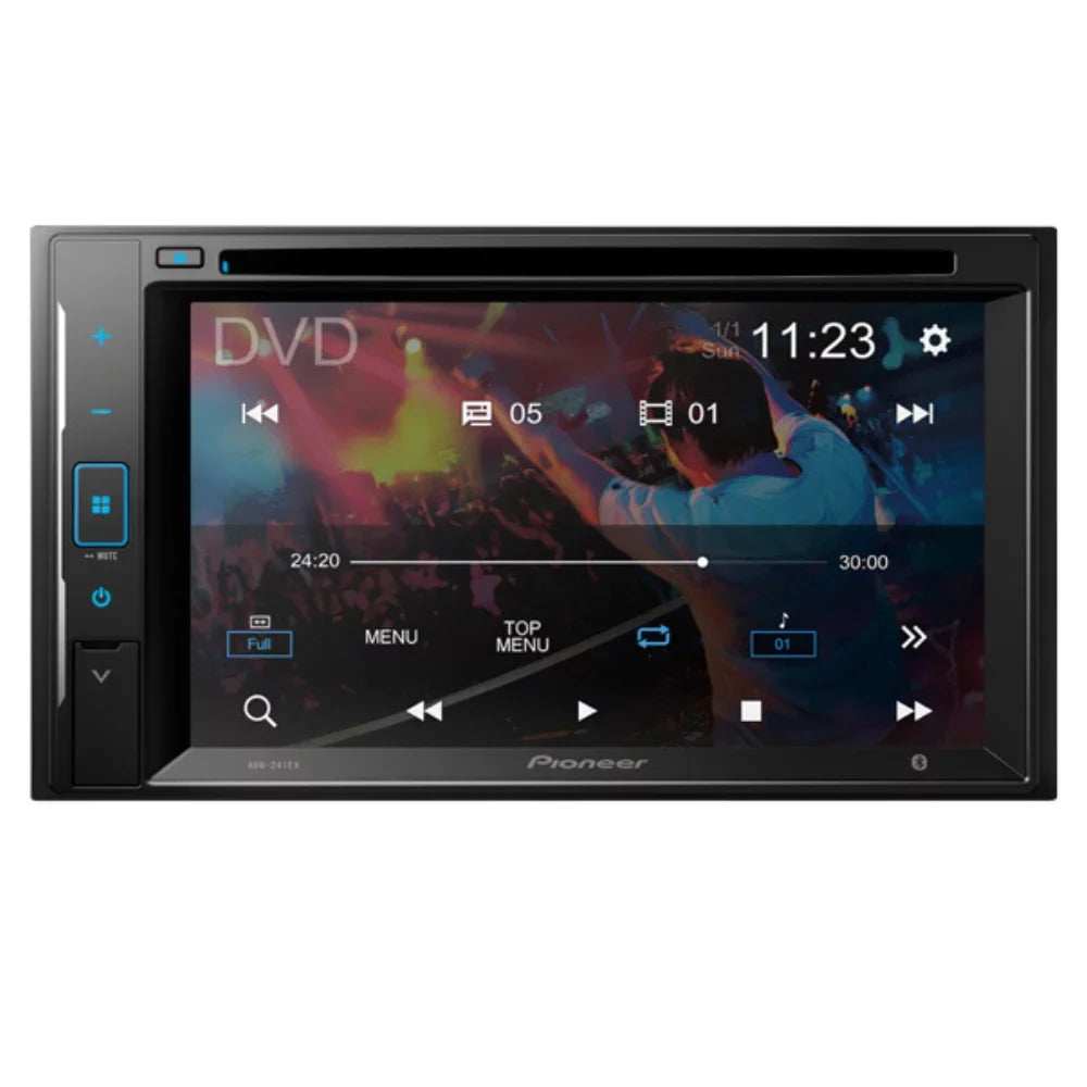 KIT4835 Bundle for 2002-2004 Oldsmobile Bravada W/ Pioneer AVH-241EX Double DIN Car Sizetereo with Bluetooth/Backup Camera/Installation Kit/in-Dash DVD/CD AM/FM 6.2" Touchscreen Digital Media Receiver