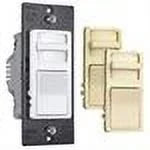 Legrand Decorator Fan Control Variable with Interchangeable Faces Preset in Light Almond, Ivory and Ivory