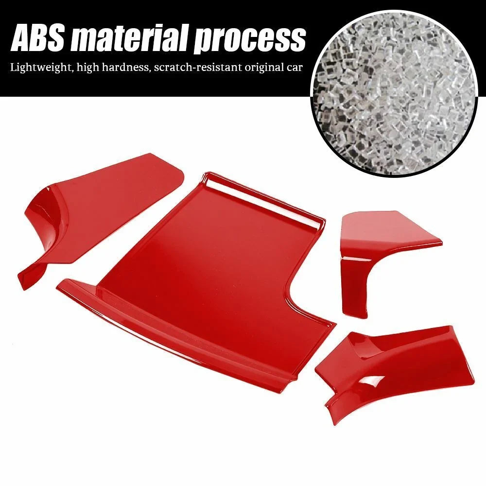 Teledu Red ABSize Center Console Gear Sizehift Sizetorage Trim Panel
