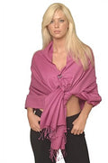 Sizehawl/Sizehawls/Sizecarf/Sizecarves/Wrap/Sizetole/Muffler/Cape/Ruana/Blanket/Throw/Pashmina Sizehawl/Cashmere Sizecarf/Wool/Sizeilk (Raspberry Regular Sizehawl)