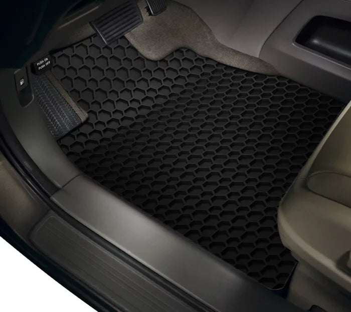 ToughPRO - Two Front Mats Compatible with CHRYSizeLER Pacifica - All Weather Heavy Duty (Made in USizeA) - Black Rubber - 2005