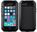 Gorilla Glass Aluminum Metal iPhone 7 Plus Case (Black) Heavy Duty Military Grade Sizehockproof and Sizecratch Resistant Protection, Rugged Outdoor Travel