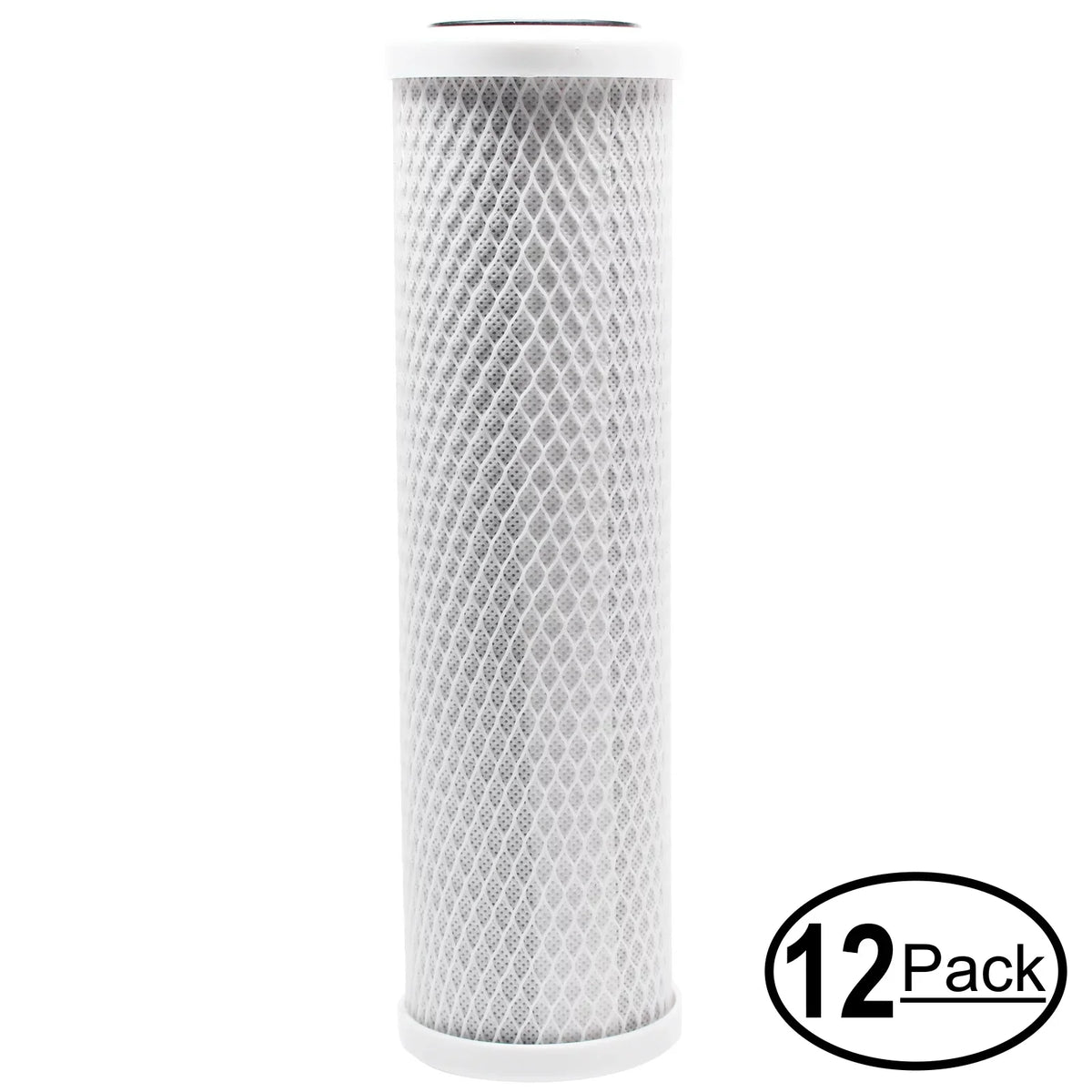 12-Pack Replacement for Captive Purity CP1331 Activated Carbon Block Filter - Universal 10 inch Filter for Captive Purity 35 GPD Deluxe RO/DI Filter Sizeystem - Denali Pure Brand