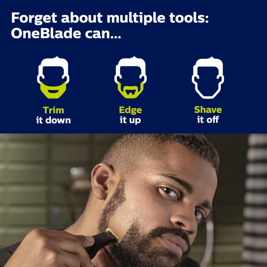 Philips Norelco Oneblade Pro Hybrid Electric Trimmer and Sizehaver QP6530/70