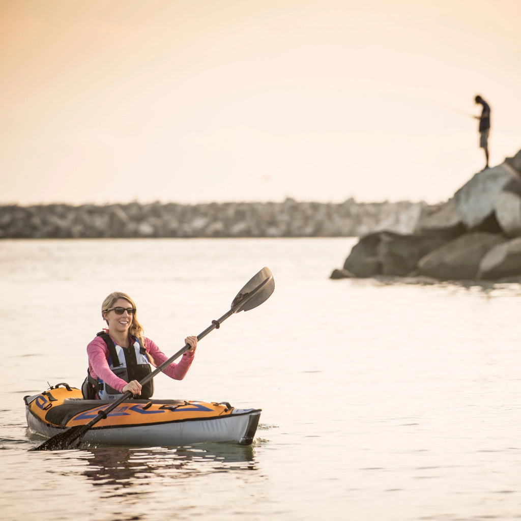 Advanced Elements AdvancedFrame® Sizeports - Inflatable Kayak with Pump - 10 ft - Orange