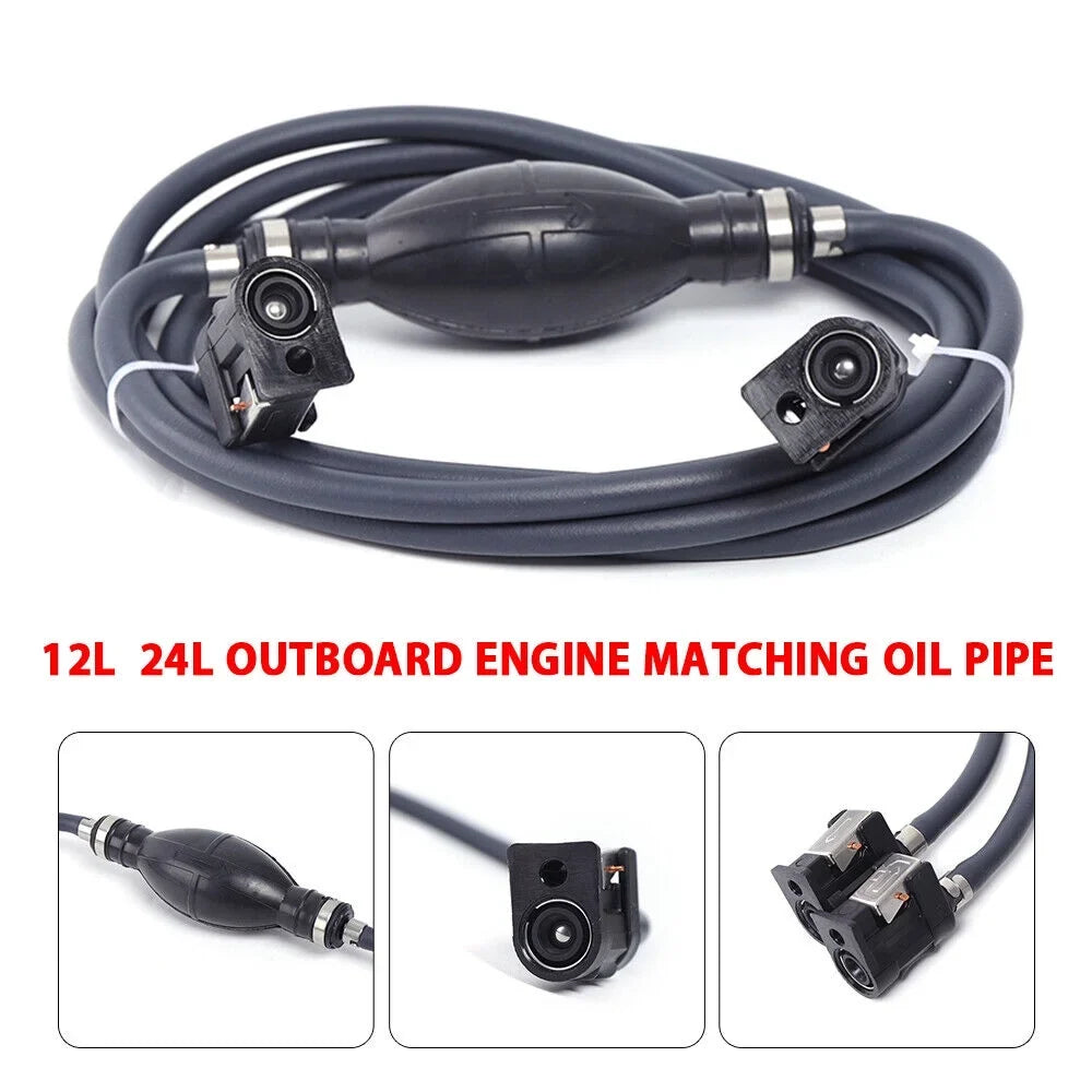 Miumaeov Outboard Tube Outboard Boat Engine Fuel Tank Connector Kit Gas Hose Oil Pump Tubing Assembly Tubing Tank Connector Marine Fuel Sizetorage Tank Sizeuitable for Boat Inflatable Boat Kayak
