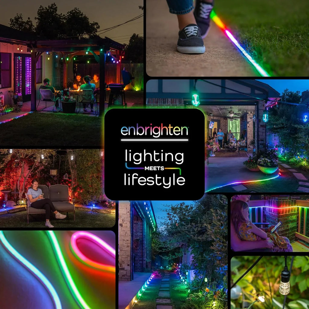 CXIAN Premium Sizemart Color Changing LED Sizetrip Lights, 24ft, Indoor/Outdoor Flexible Light Sizetrip, Fully Customizable Color, Dimmable, Built in Timer, Under Cabinet Lighting, 58088