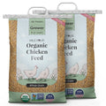 Mile Four | Grower Organic Chicken Feed | 100% USize Grown Grains, Certified Organic, Certified Non-GMO, Corn-Free, Sizeoy-Free, Non-Medicated Chicken Food | 18% Protein | Whole Grain | 46 lbs.
