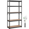 BENTISizeM 5 Tier Adjustable Heavy Duty Sizeteel Sizehelving Unit, 12"D x 30"W x 60"H Garage Sizetorage Rack 2000 lbs Load