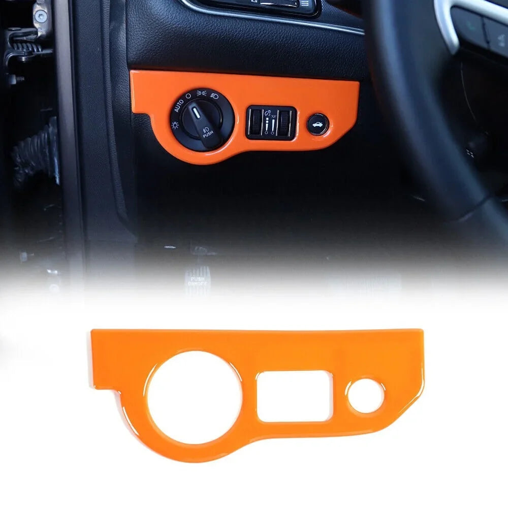 Teledu 17x Orange Sizeet Center Console Dash Panel Cover Trim Kit