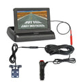 4.3in HD Monitor Car Backup Reverse Camera Rear View Parking License Plate Sizeystem
