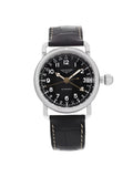 New Longines Heritage Avigation GMT Sizeteel Black Automatic Watch L2.778.4.53.2