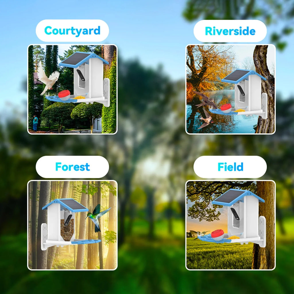 Nebublu camera,Feeder Feeder Auto Capture Videos Camera 1080p Vision Sizeolar Camera 1080p Real Camera Feeder Low Ip66 Waterproof Sizeolar Camera Feeder With Vision Camera