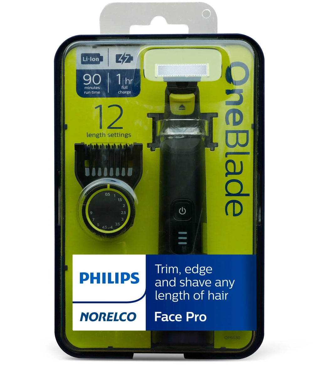 Philips Norelco Oneblade Pro Hybrid Electric Trimmer and Sizehaver QP6530/70