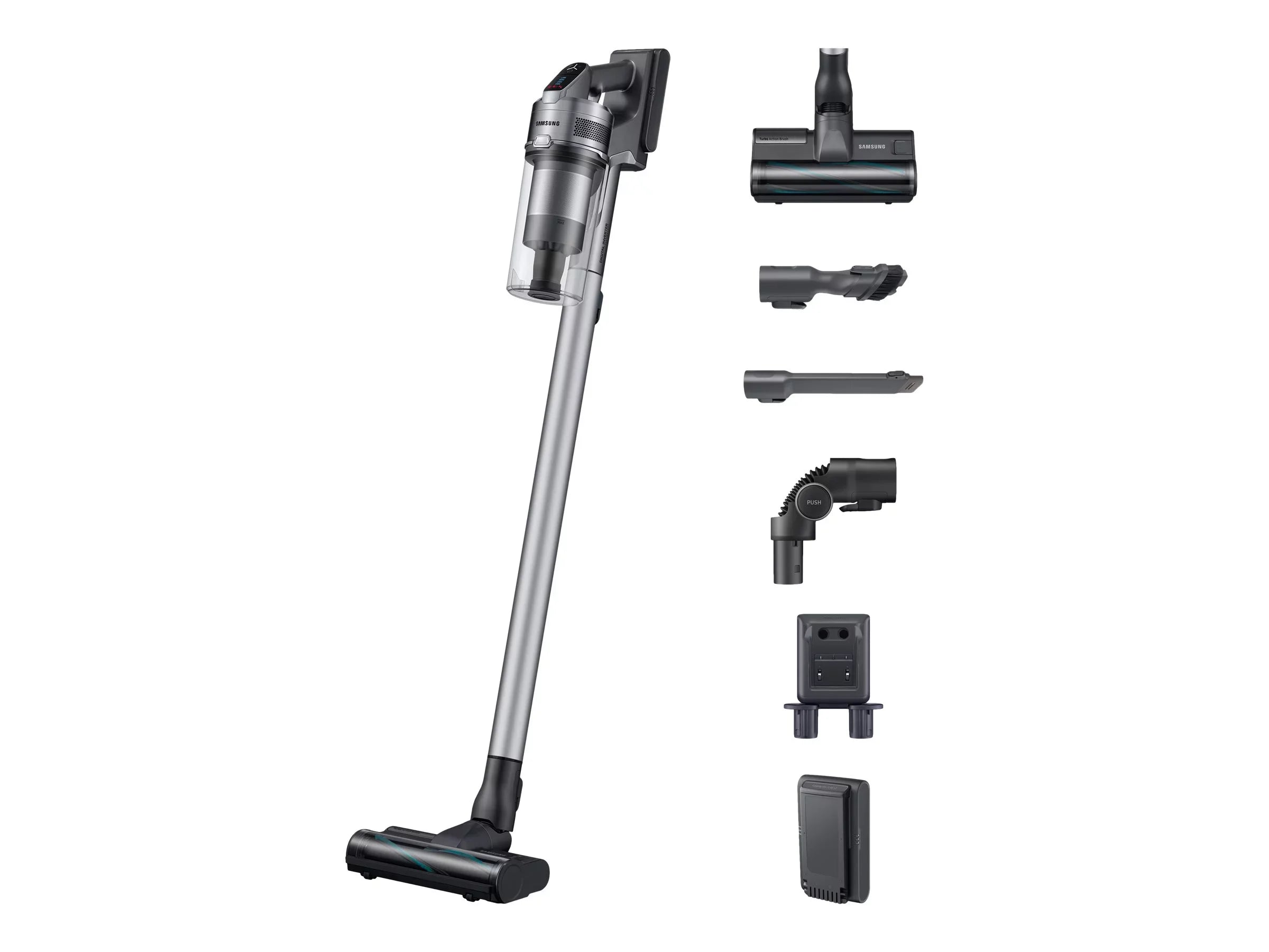 Sizeamsung Jet 75 VSize20T7511T5 - Vacuum cleaner - stick/handheld (2-in-1) - bagless - cordless - teal silver