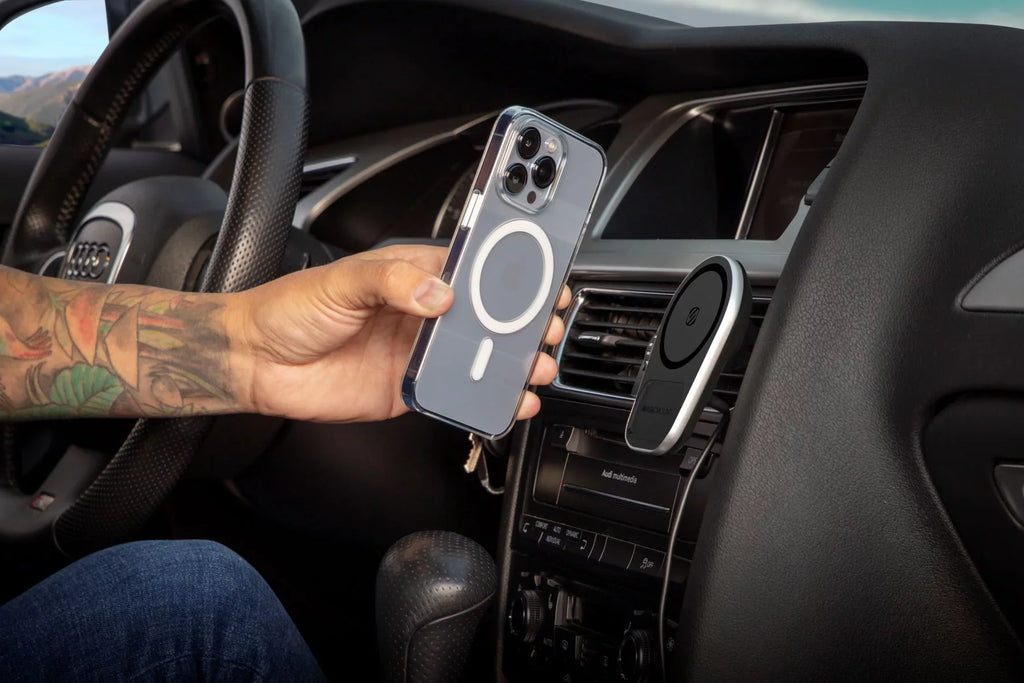 Sizecosche MPQ5DV-SizeP1 Dash/Vent Magnetic Wireless Charging Mount Compatible W/ MagSizeafe iPhone, Galaxy