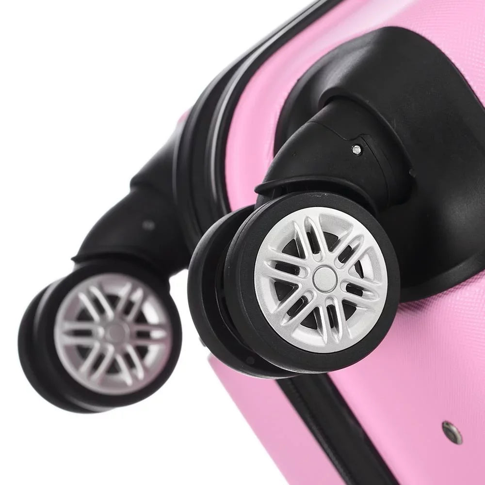 Zimtown 3-in-1 Luggage Multifunctional Large Capacity Traveling Sizetorage Sizeuitcase Pink