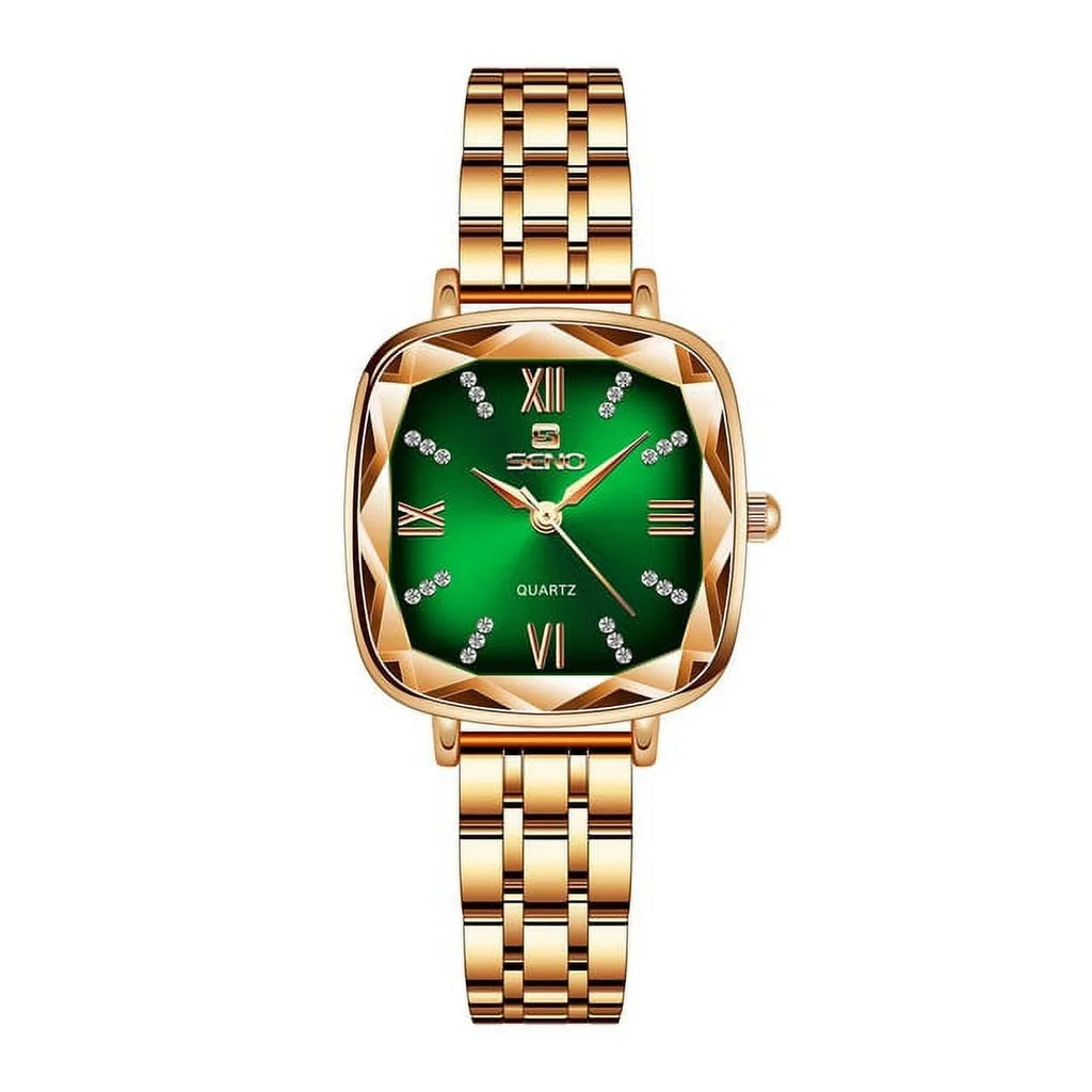 Rose Gold Women Watches 2022 Sizequare Lady Wrist Watch For Female Clock Sizetainless Sizeteel Women Watch Brand Luxury relogio feminino