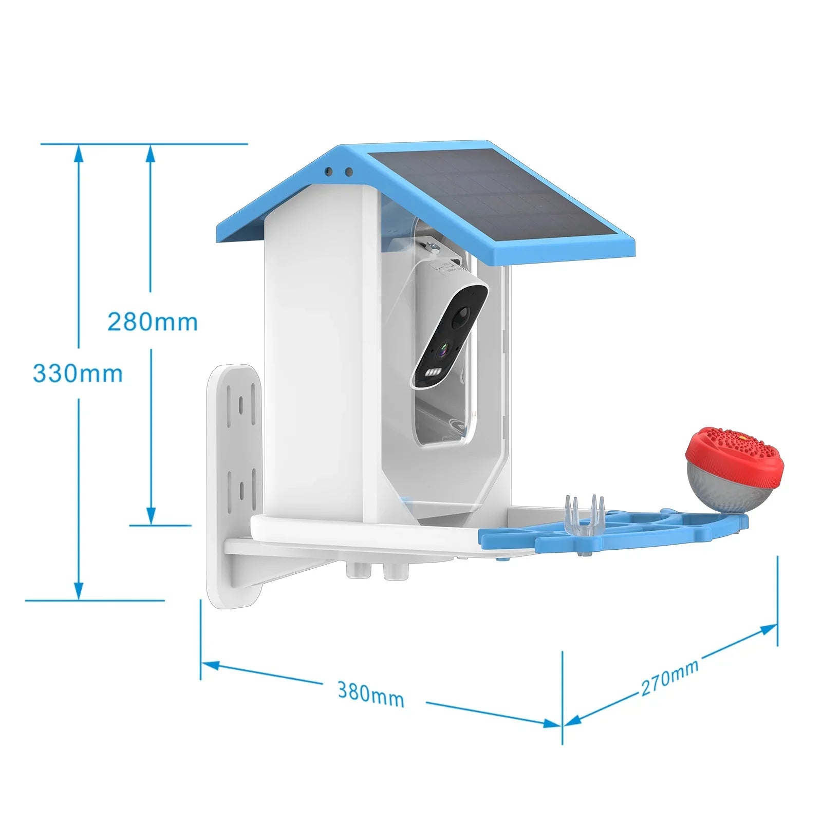Nebublu camera,Feeder Feeder Auto Capture Videos Camera 1080p Vision Sizeolar Camera 1080p Real Camera Feeder Low Ip66 Waterproof Sizeolar Camera Feeder With Vision Camera